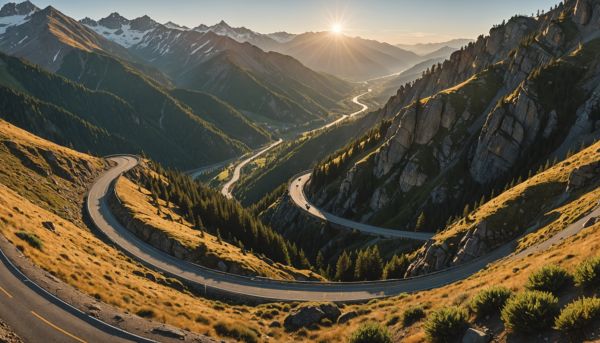 Embrasser la route des crêtes pour des panoramas inégalés