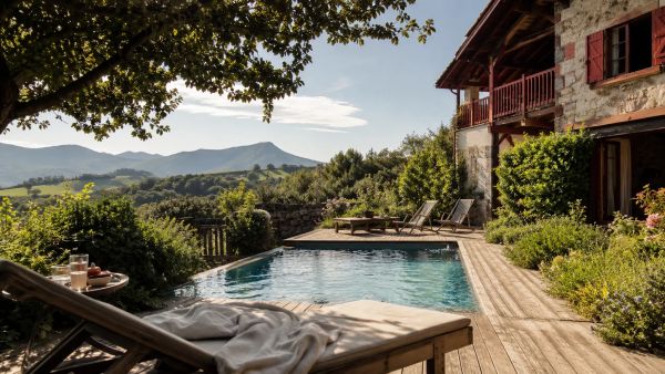 Évadez-vous dans un chalet avec piscine au Pays Basque